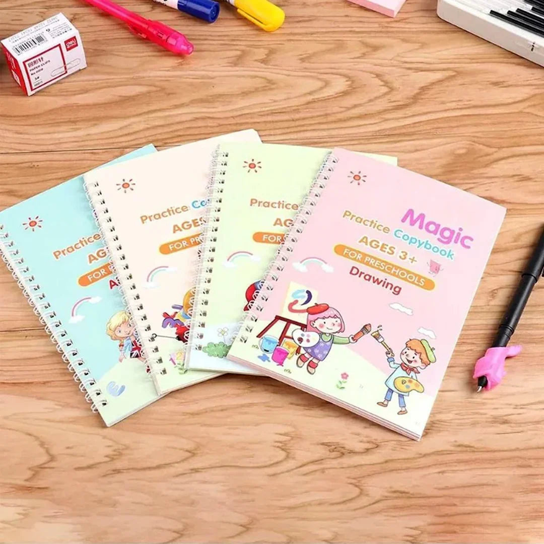 4 Books Magic Writing Set β Give Your Child the Confidence to Write, Learn & Shine Every Day π