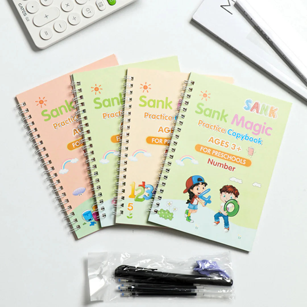 4 Books Magic Writing Set β Give Your Child the Confidence to Write, Learn & Shine Every Day π