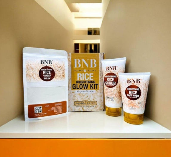 BNB Rice Brightening Glow Kit ā 3-in-1 Face Wash, Scrub & Mask | Clear, Radiant & Glowing Skin