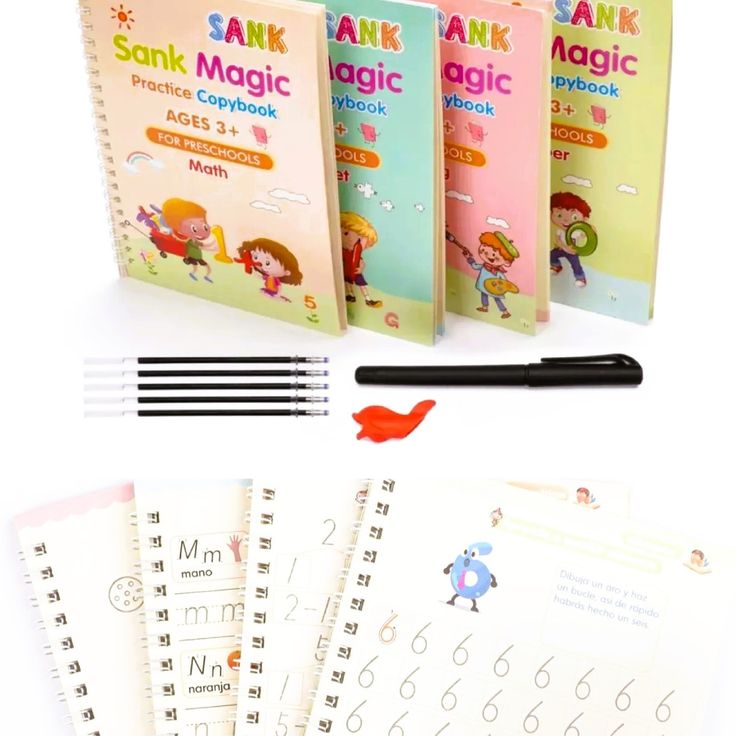 4 Books Magic Writing Set β Give Your Child the Confidence to Write, Learn & Shine Every Day π