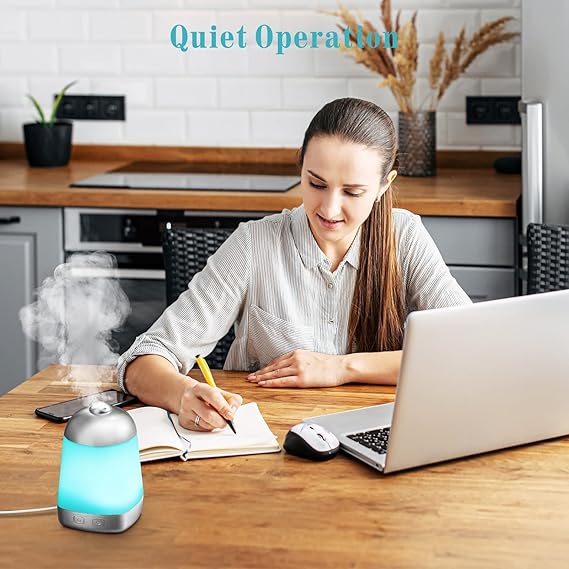 Cold Mist Aromatherapy Humidifier | 200ml Essential Oil Diffuser with LED Night Light for Home & Office