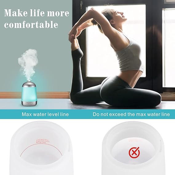 Cold Mist Aromatherapy Humidifier | 200ml Essential Oil Diffuser with LED Night Light for Home & Office