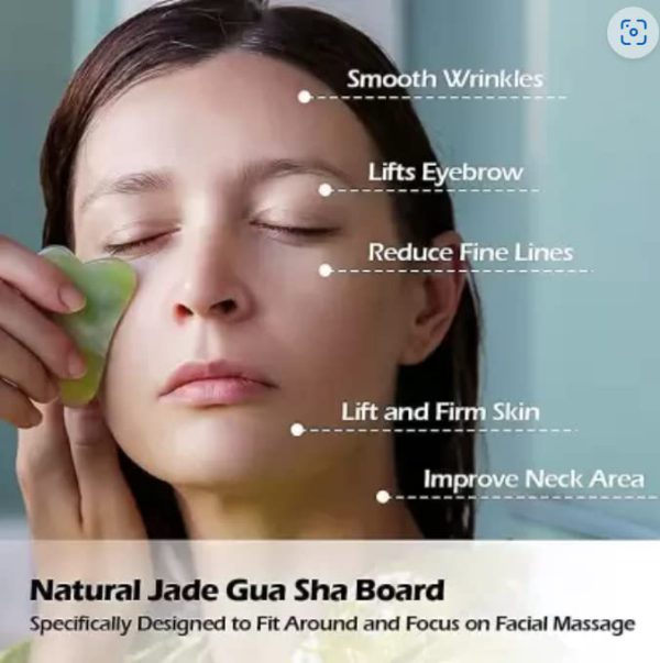 Flawless Jade Roller with Stone (Marble) | Natural Facial Roller & Massager | Anti-Aging Beauty Tool