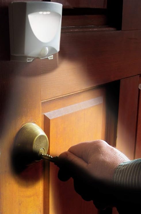 Indoor & Outdoor LED Motion Sensor Night Light – Wireless, Battery Powered, Auto On/Off (Imported)