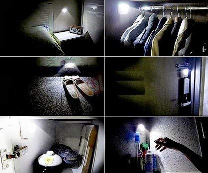 Indoor & Outdoor LED Motion Sensor Night Light – Wireless, Battery Powered, Auto On/Off (Imported)