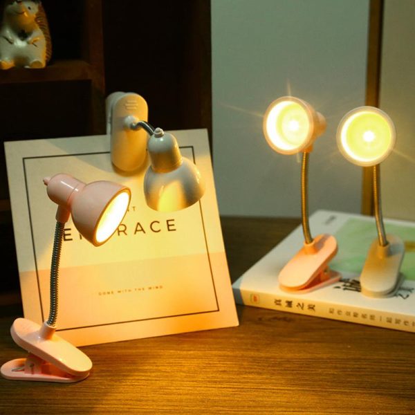 Mini LED Clamp Lamp – Portable USB Desk Light with Flexible Neck & Strong Clamp Base