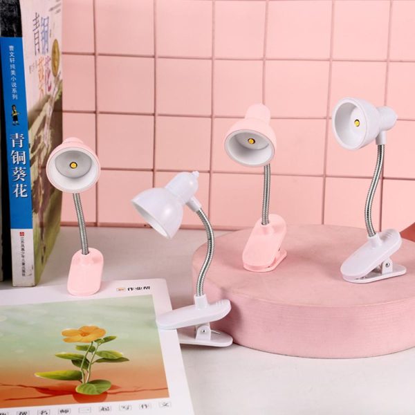 Mini LED Clamp Lamp – Portable USB Desk Light with Flexible Neck & Strong Clamp Base