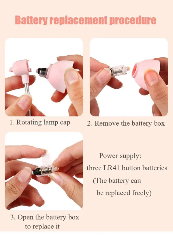 Mini LED Clamp Lamp – Portable USB Desk Light with Flexible Neck & Strong Clamp Base