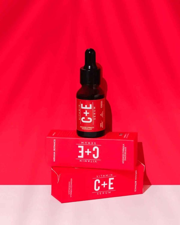 Nirvana Botanics Vitamin C + E Serum (15ml) | Anti-Acne, Brightening & Glowing Skin Serum