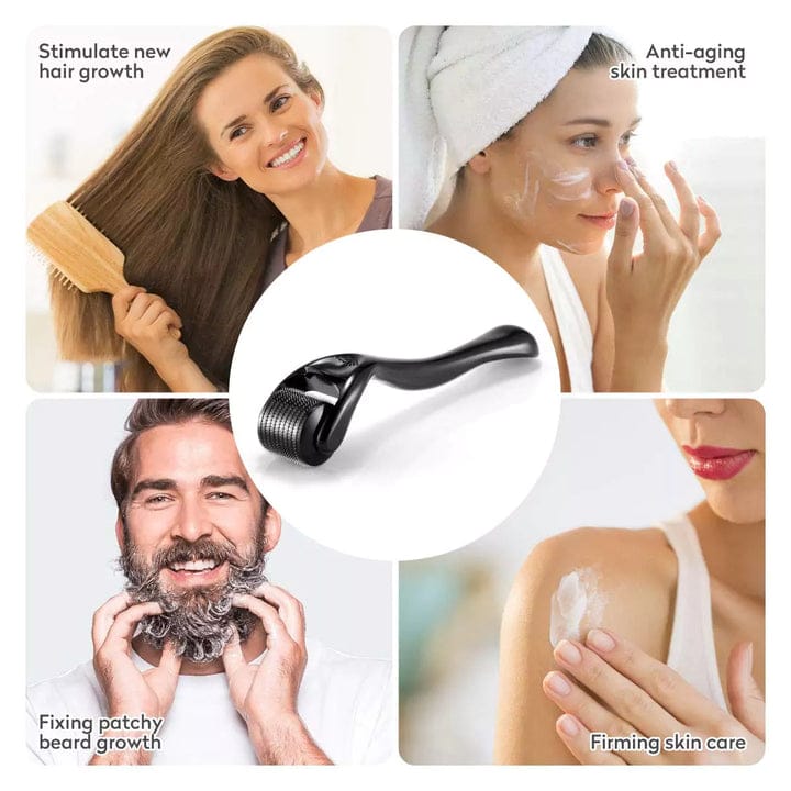Derma Roller for Skin & Beard Growth | Microneedle Therapy Tool for Face, Hair & Scalp Care