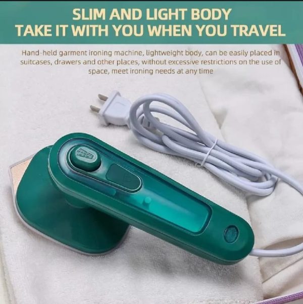 Portable Mini Electric Steam Iron β Handheld Garment Steamer for Clothes | Travel-Friendly Ceramic Soleplate, Quick Wrinkle Removal