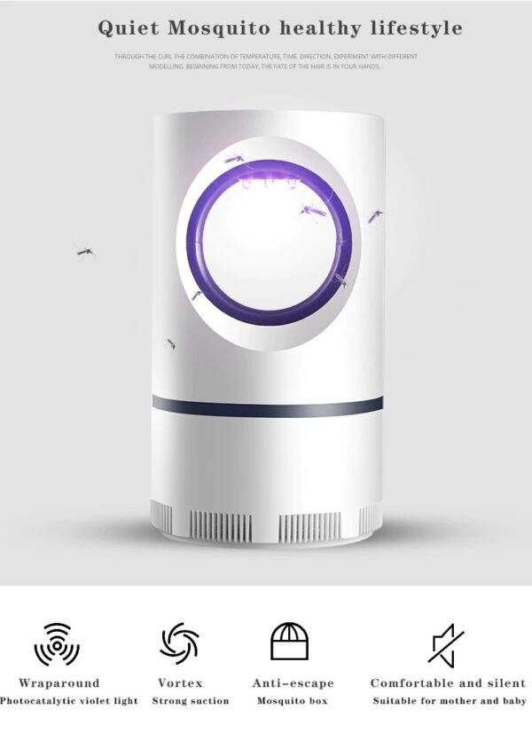 UV Lamp Mosquito Killer β USB Powered Electric Mosquito Trap | Silent & Safe for Home & Travel
