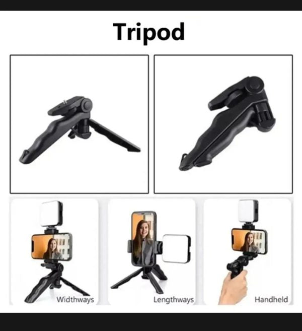 AY-49 Vlogging Kit – Complete Video Making Kit with Tripod, Light & Microphone | Professional Content Creation Kit for YouTube, TikTok & Photography