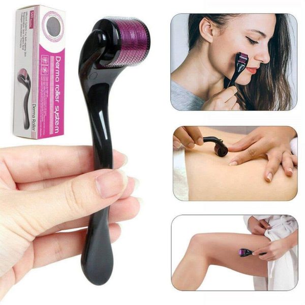 3-in-1 Combo Pack | Marble Jade Roller + Ice Roller Facial Massager + 0.5mm Derma Roller | Natural Skin Care Tools