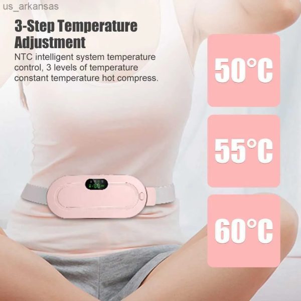 Menstrual Heating Pad | Portable Period Pain Relief Belt with Heat & Massage | Cramp Relief Device for Women