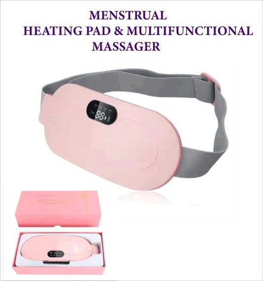 Menstrual Heating Pad | Portable Period Pain Relief Belt with Heat & Massage | Cramp Relief Device for Women