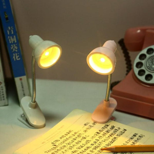 Mini LED Clamp Lamp – Portable USB Desk Light with Flexible Neck & Strong Clamp Base