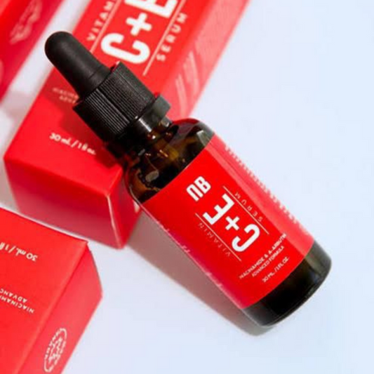 Nirvana Botanics Vitamin C + E Serum (15ml) | Anti-Acne, Brightening & Glowing Skin Serum