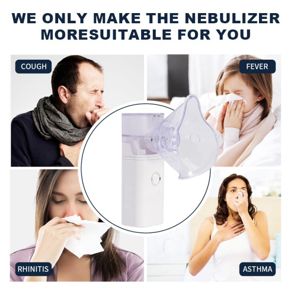 Portable Nebulizer Machine for Asthma | Rechargeable Handheld Inhaler for Kids & Adults