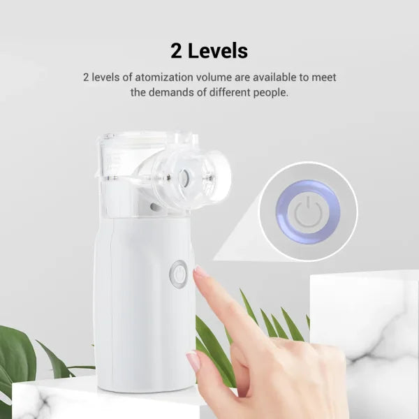 Portable Nebulizer Machine for Asthma | Rechargeable Handheld Inhaler for Kids & Adults