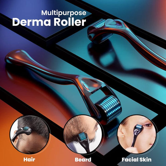 Derma Roller for Skin & Beard Growth | Microneedle Therapy Tool for Face, Hair & Scalp Care