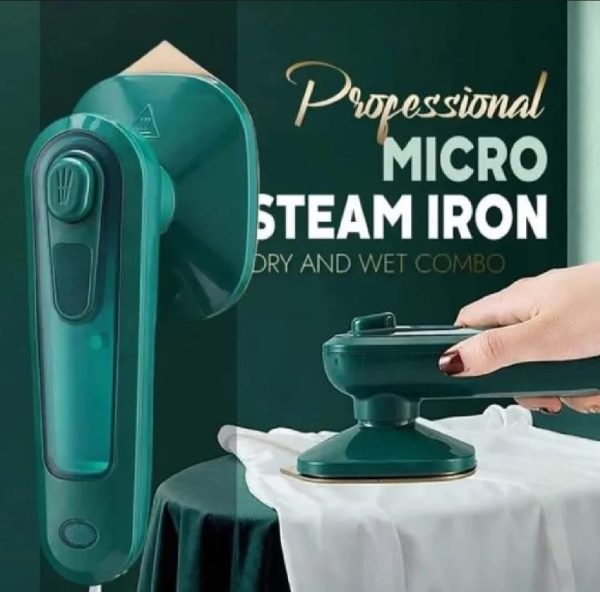 Portable Mini Electric Steam Iron – Handheld Garment Steamer for Clothes | Travel-Friendly Ceramic Soleplate, Quick Wrinkle Removal