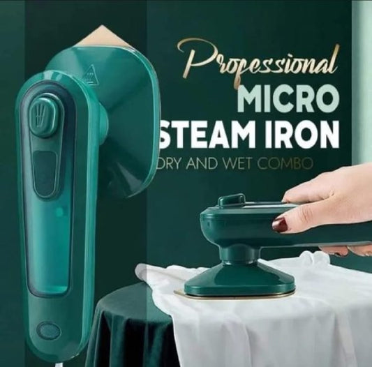 Portable Mini Electric Steam Iron – Handheld Garment Steamer for Clothes | Travel-Friendly Ceramic Soleplate, Quick Wrinkle Removal
